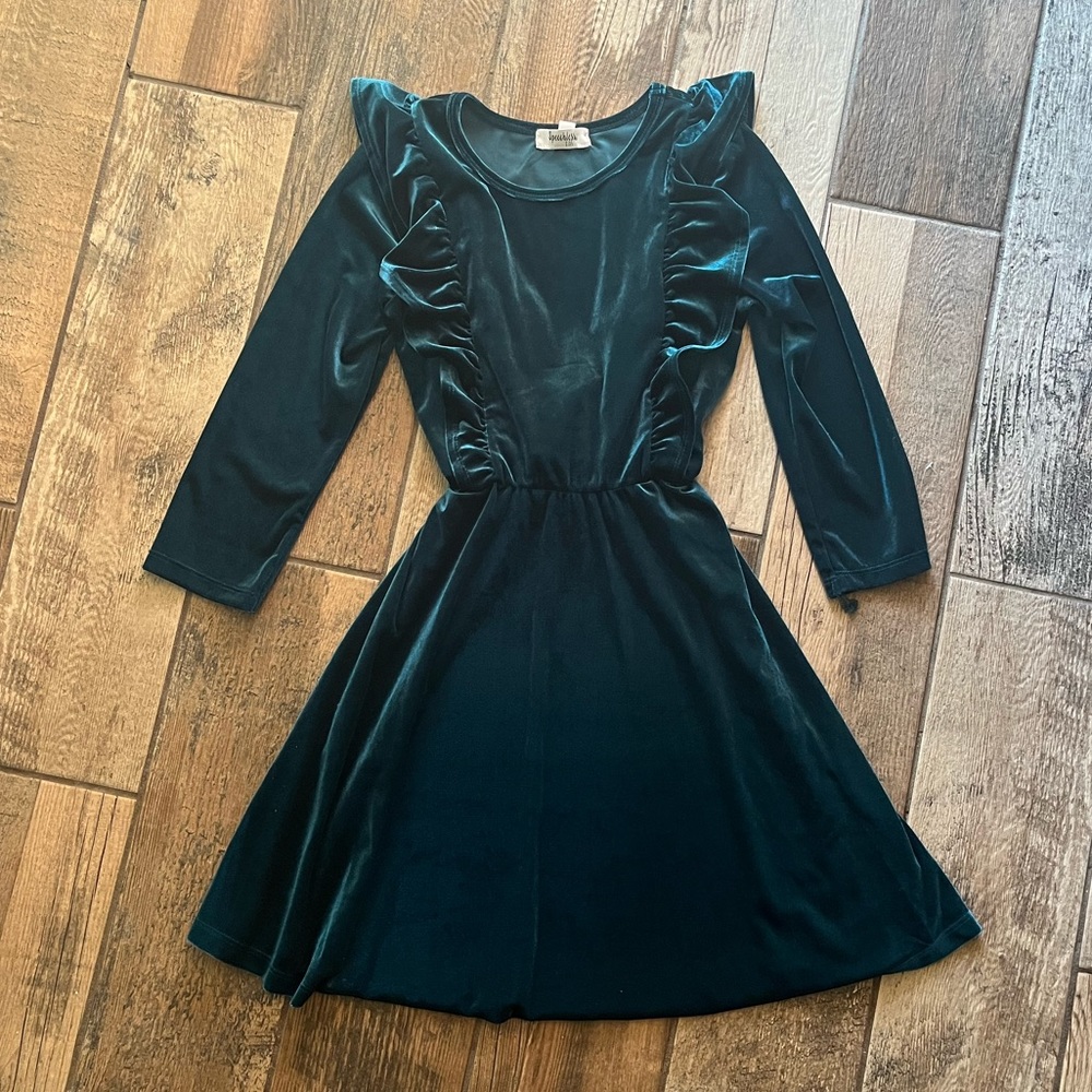 Girls velvet dress